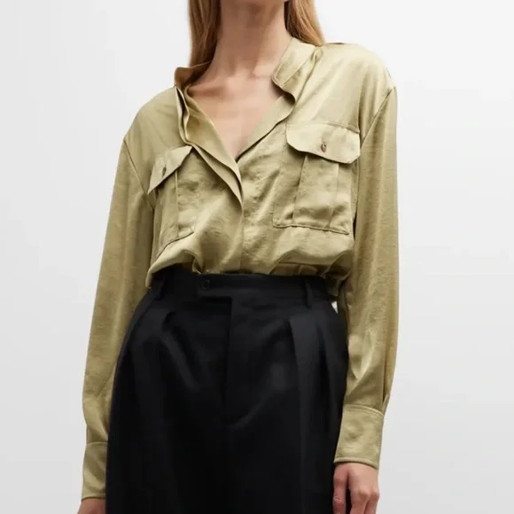 A.L.C. Oakley Satin Top. Barely worn. - Picture 5 of 12